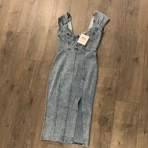 Selfie Leslie denim dress. NWT.